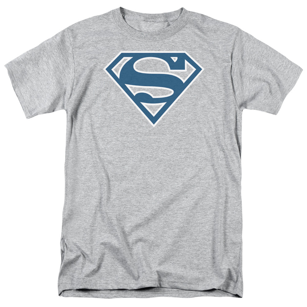 Superman Blue & White Shield Licensed Adult Unisex T-Shirt Regular Fit Tee SM-3X