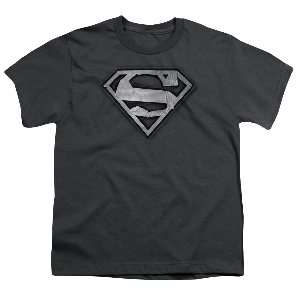 Superman Duct Tape Shield Licensed Kid's T-Shirt (Ages 4-7) SM-XL