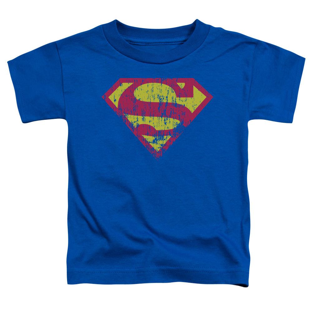Superman Classic Logo Distressed Licensed Toddler T-Shirt SM-LG