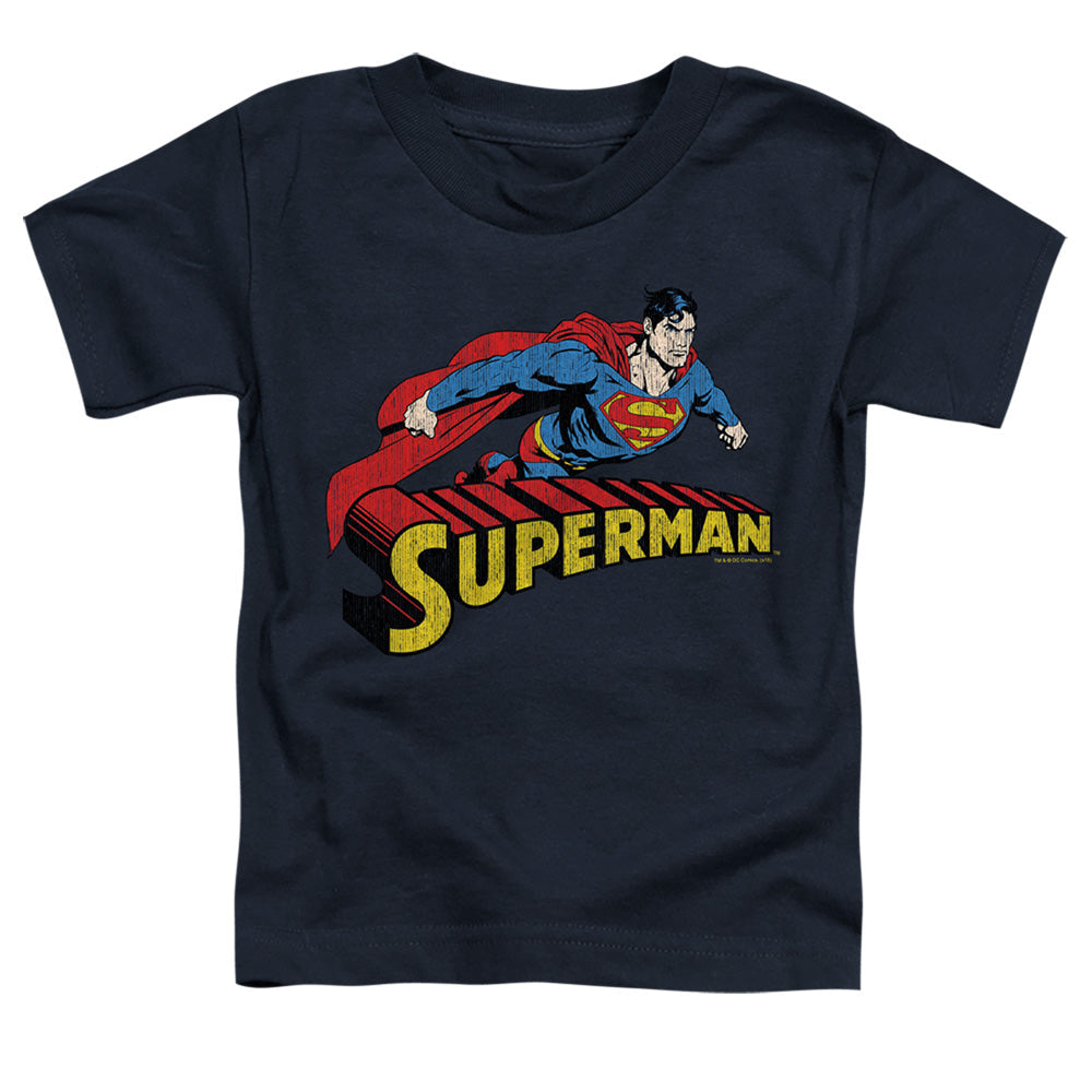 Superman Flying Over Licensed Toddler T-Shirt SM-LG