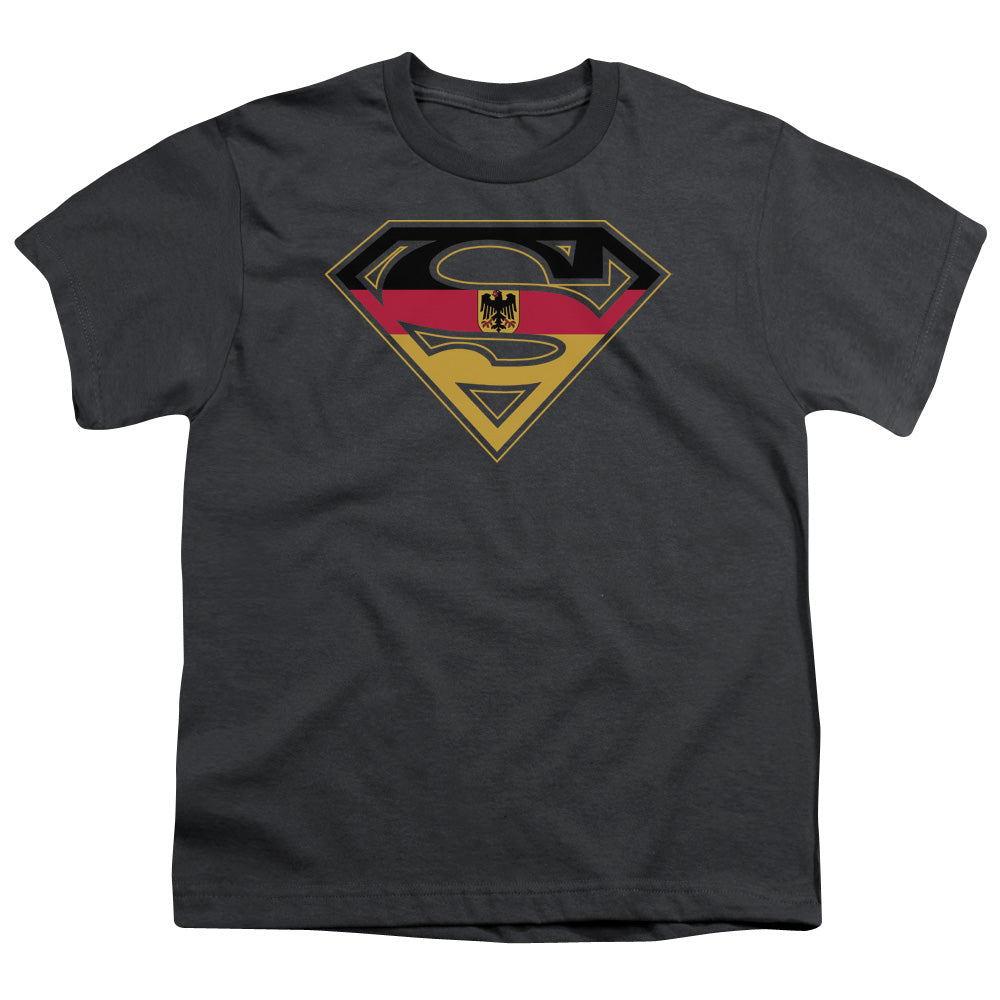 Superman German Shield Licensed Kid's T-Shirt (Ages 4-7) SM-XL