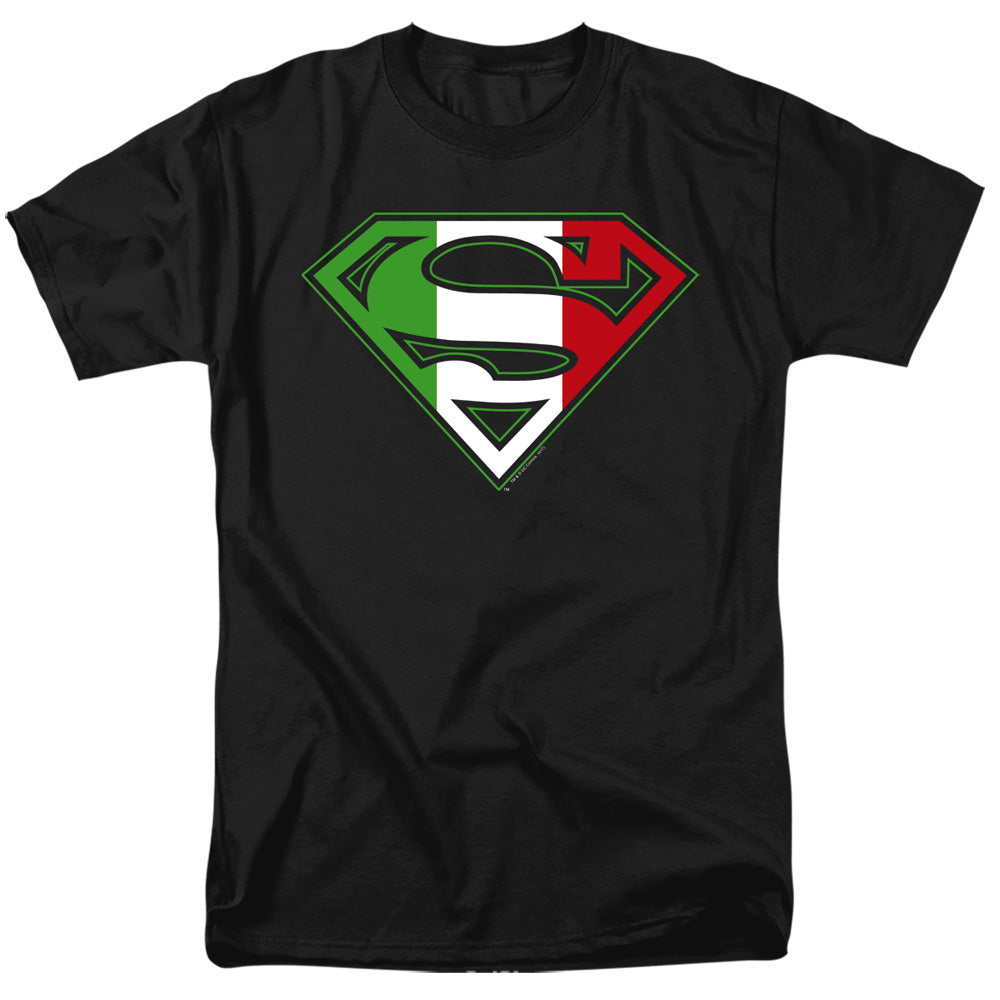 Superman Italian Shield Licensed Adult Unisex T-Shirt Regular Fit Tee SM-3X