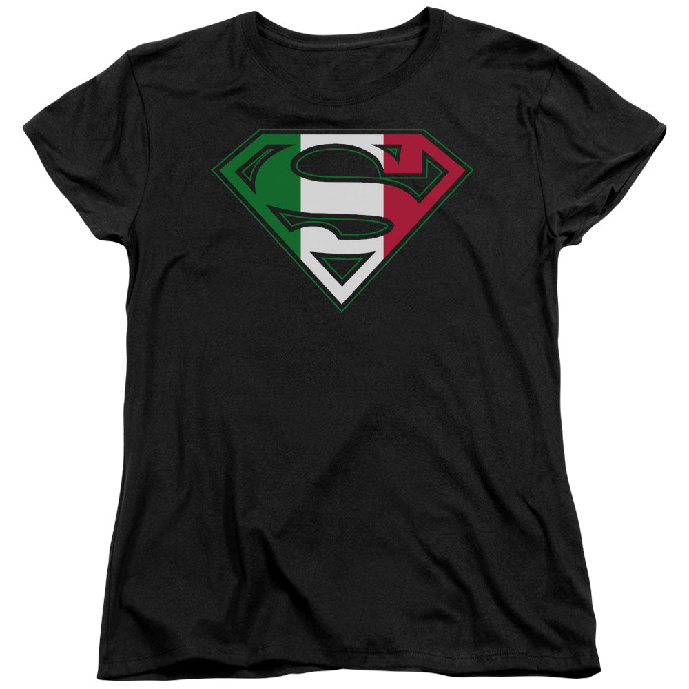 Superman Italian Shield Licensed Women's T-Shirt Regular Fit SM-2X