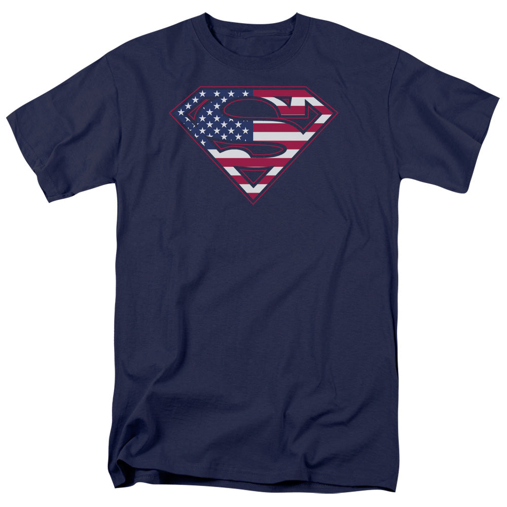 Superman U S Shield Licensed Adult Unisex T-Shirt Regular Fit Tee SM-3X