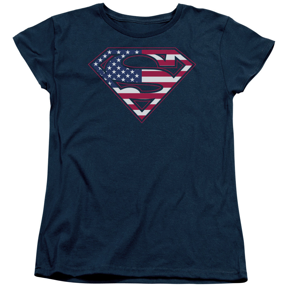 Superman U S Shield Licensed Women's T-Shirt Regular Fit SM-2X