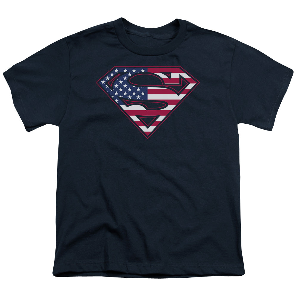 Superman U S Shield Licensed Kid's T-Shirt (Ages 4-7) XS-XL
