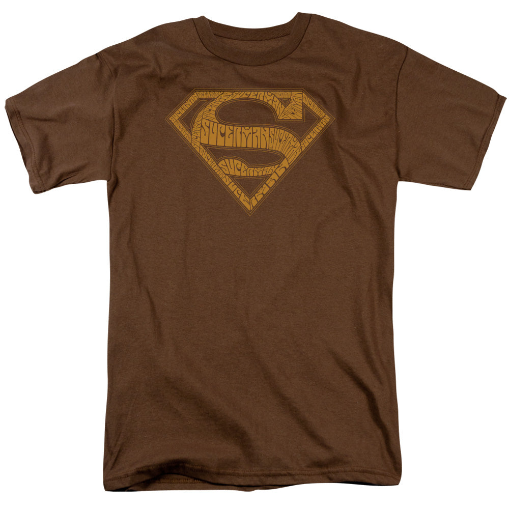 Superman 60S Type Shield Licensed Adult Unisex T-Shirt Regular Fit Tee SM-3X