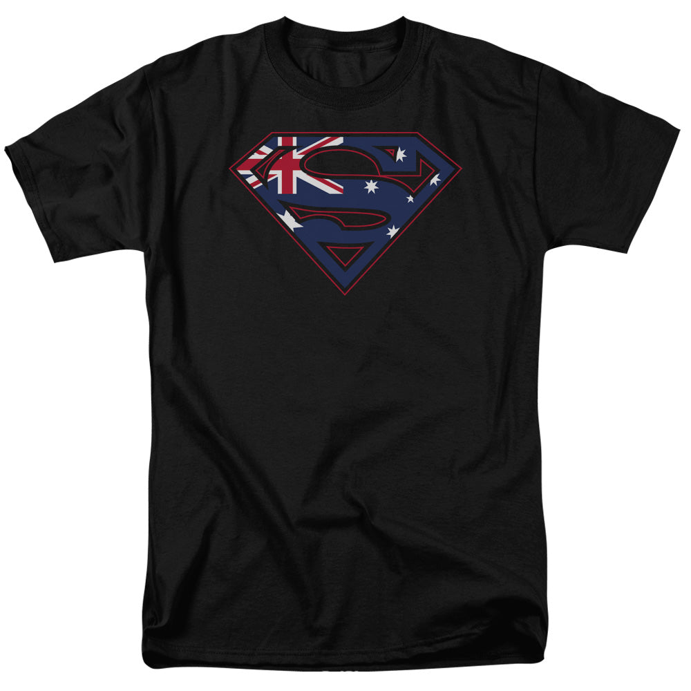 Superman Australian Shield Licensed Adult Unisex T-Shirt Regular Fit Tee SM-3X