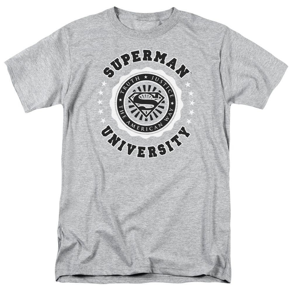 Superman Superman University Licensed Adult Unisex T-Shirt Regular Fit Tee SM-3X