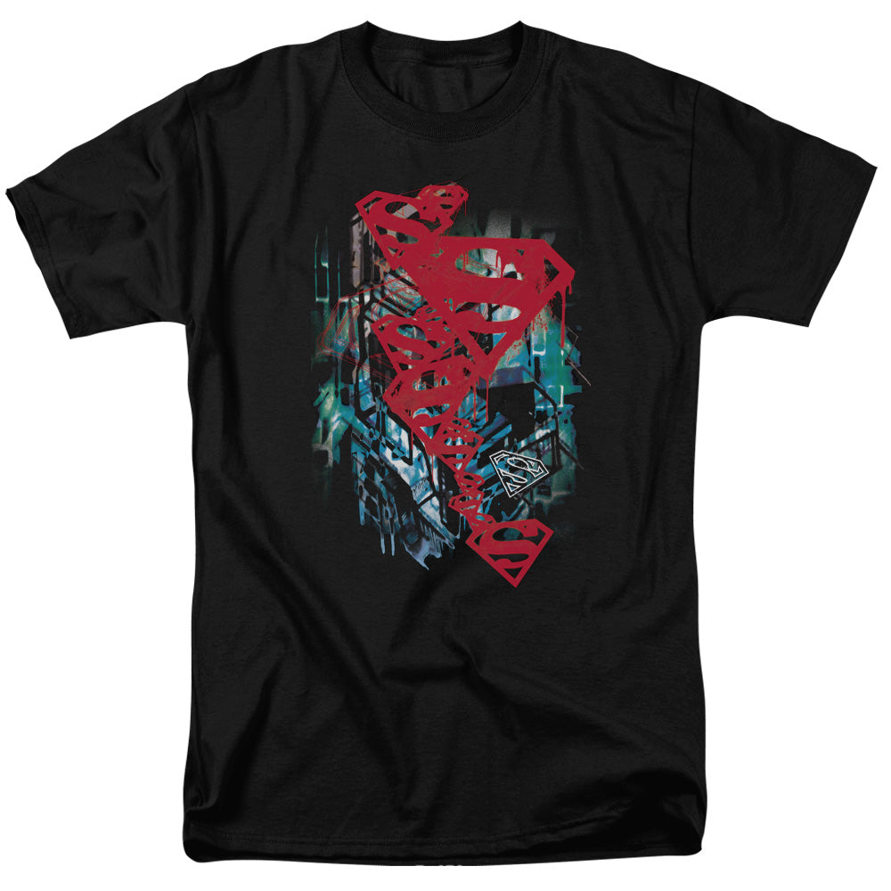 Superman Gritty Licensed Adult Unisex T-Shirt Regular Fit Tee SM-3X