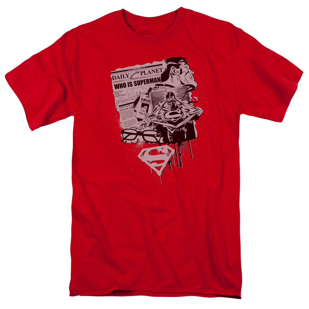 Superman Identity Licensed Adult Unisex T-Shirt Regular Fit Tee SM-3X