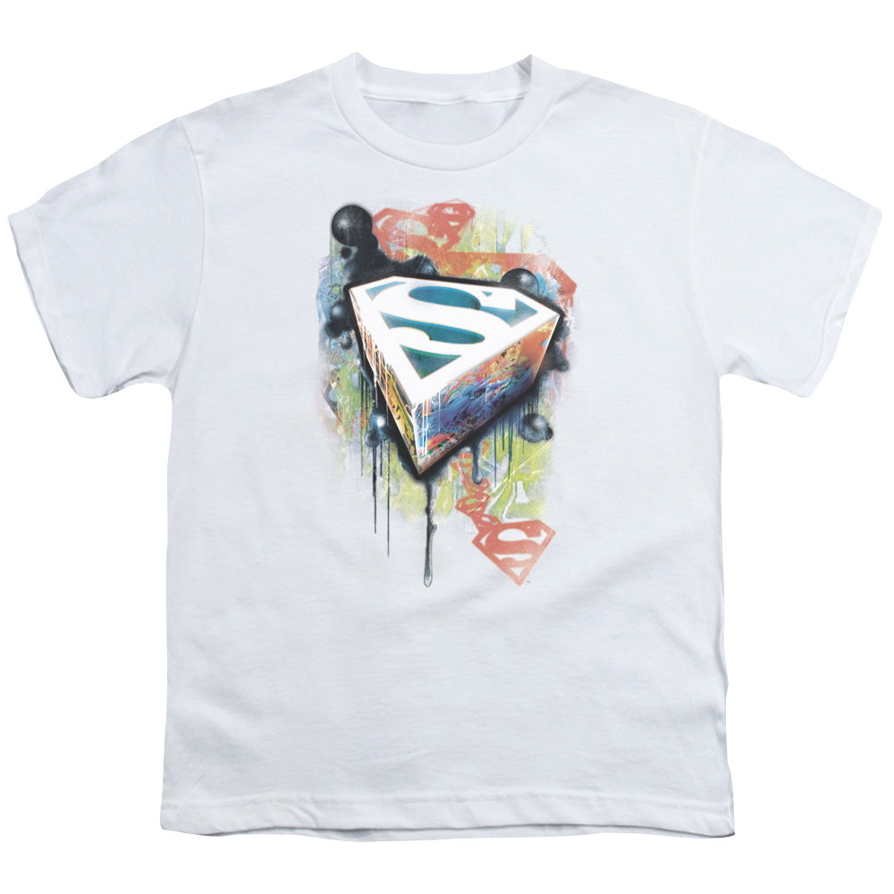 Superman Urban Shields Licensed Kid's T-Shirt (Ages 4-7) XS-XL