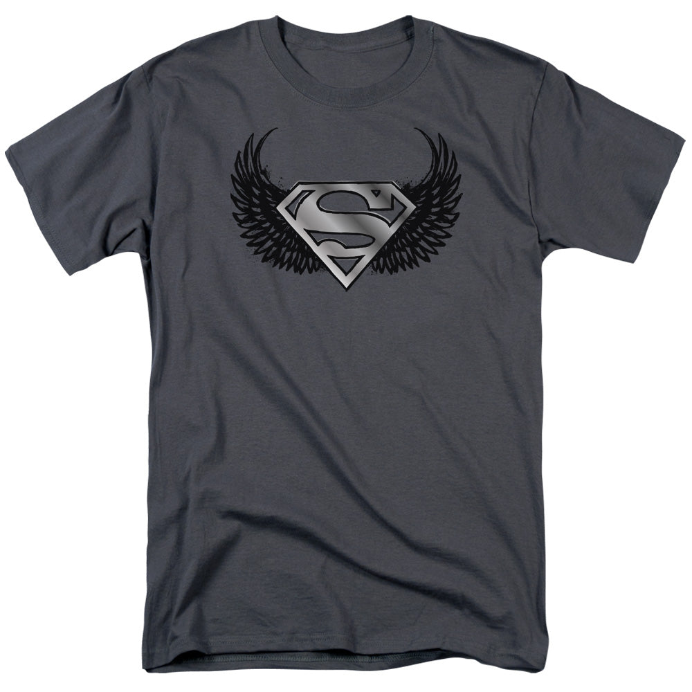 Superman Dirty Wings Licensed Adult Unisex T-Shirt Regular Fit Tee SM-3X