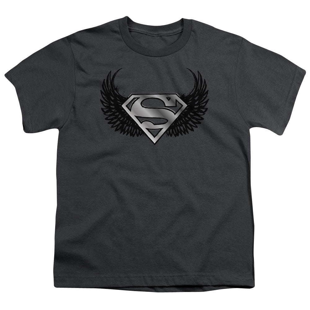 Superman Dirty Wings Licensed Kid's T-Shirt (Ages 4-7) SM-XL