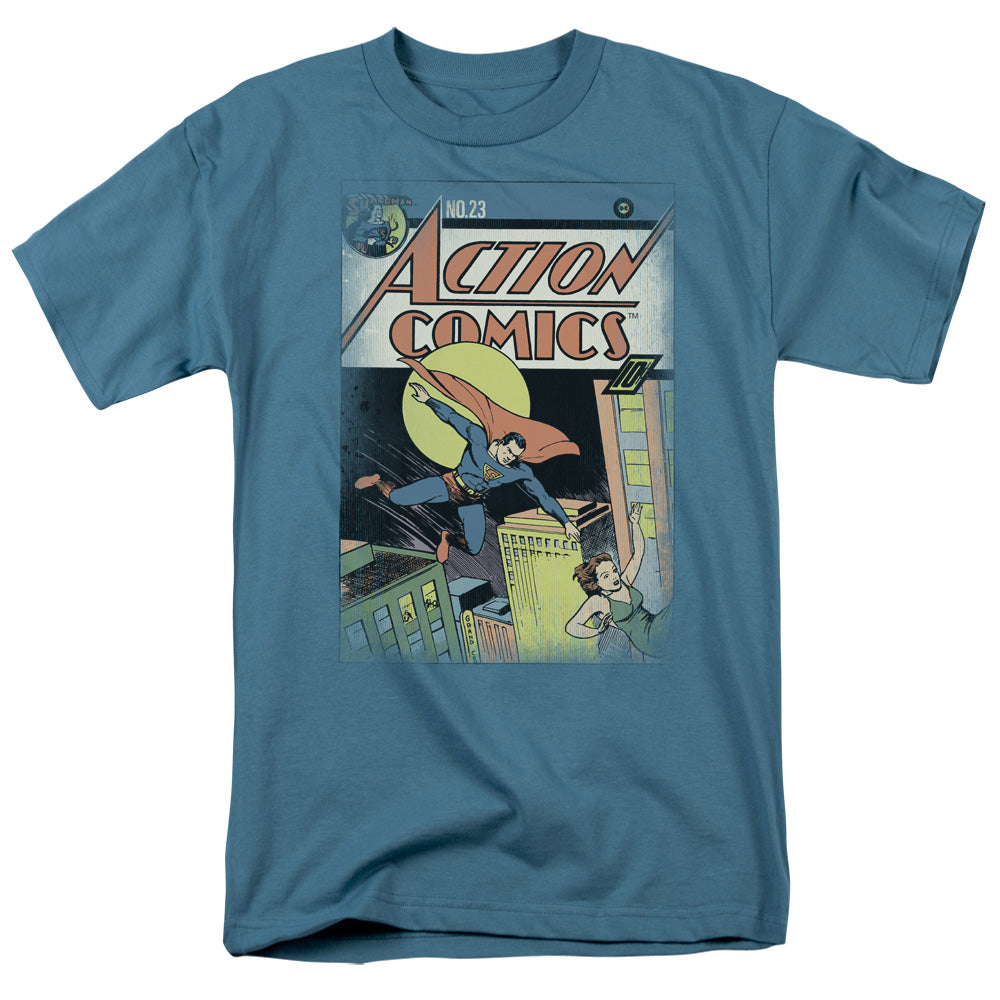 Superman Vintage Heroes Licensed Adult Unisex T-Shirt Regular Fit Tee SM-3X