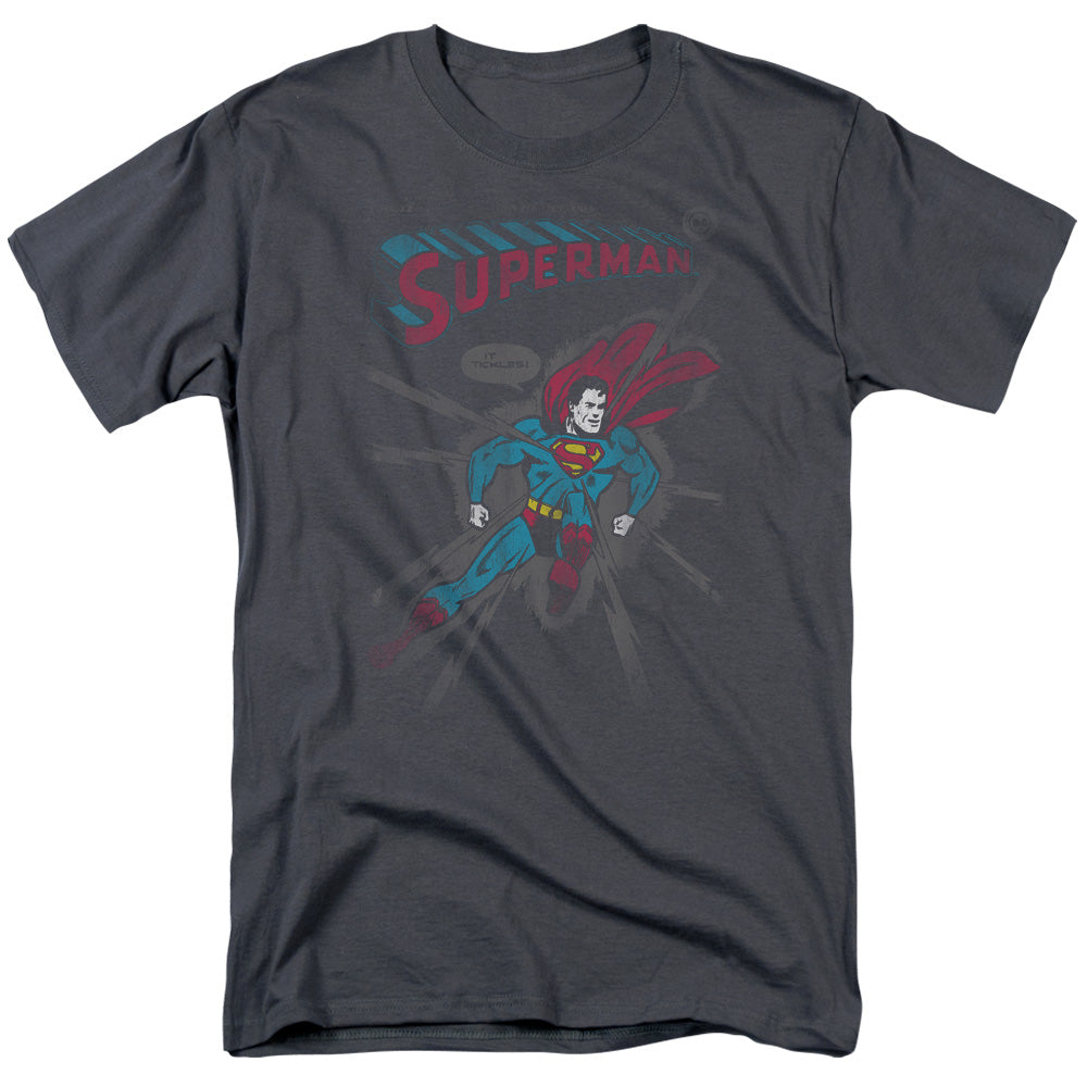 Superman It Tickles Licensed Adult Unisex T-Shirt Regular Fit Tee SM-3X