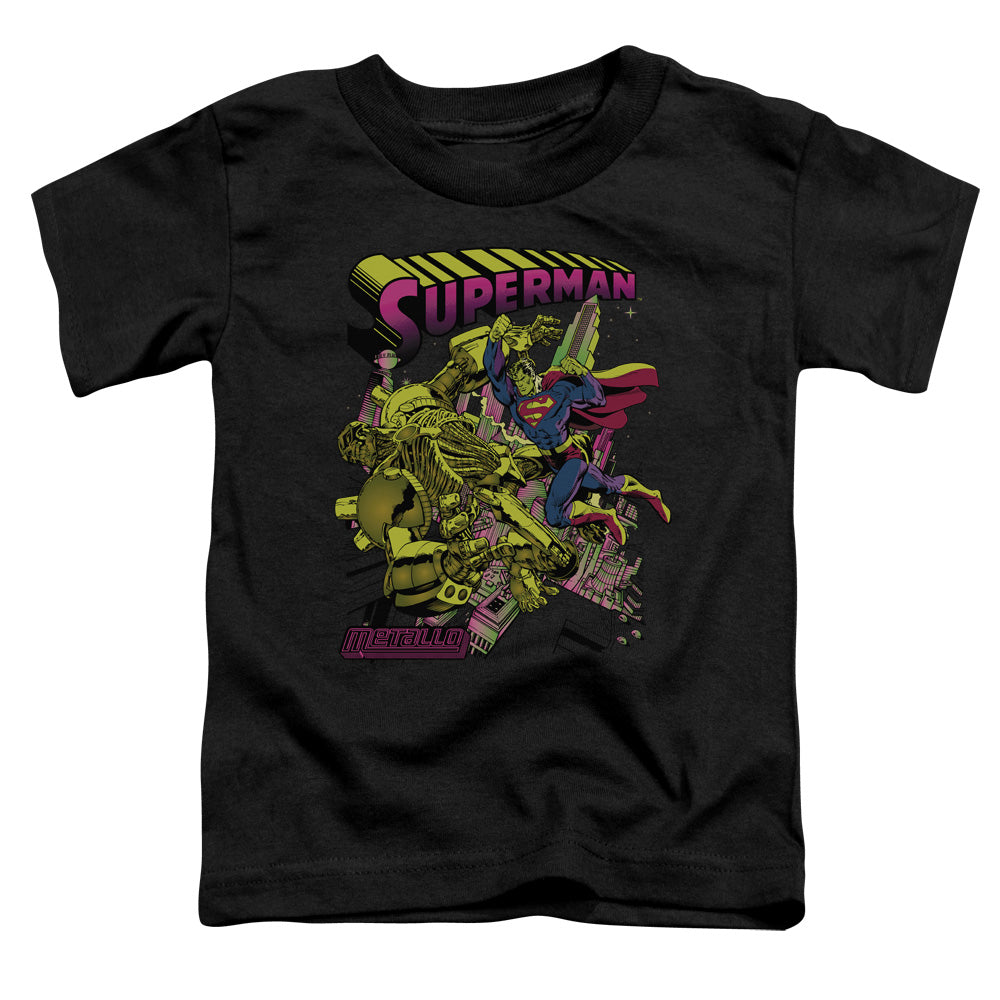 Superman Versus Metallo Blacklight Licensed Toddler T-Shirt LG