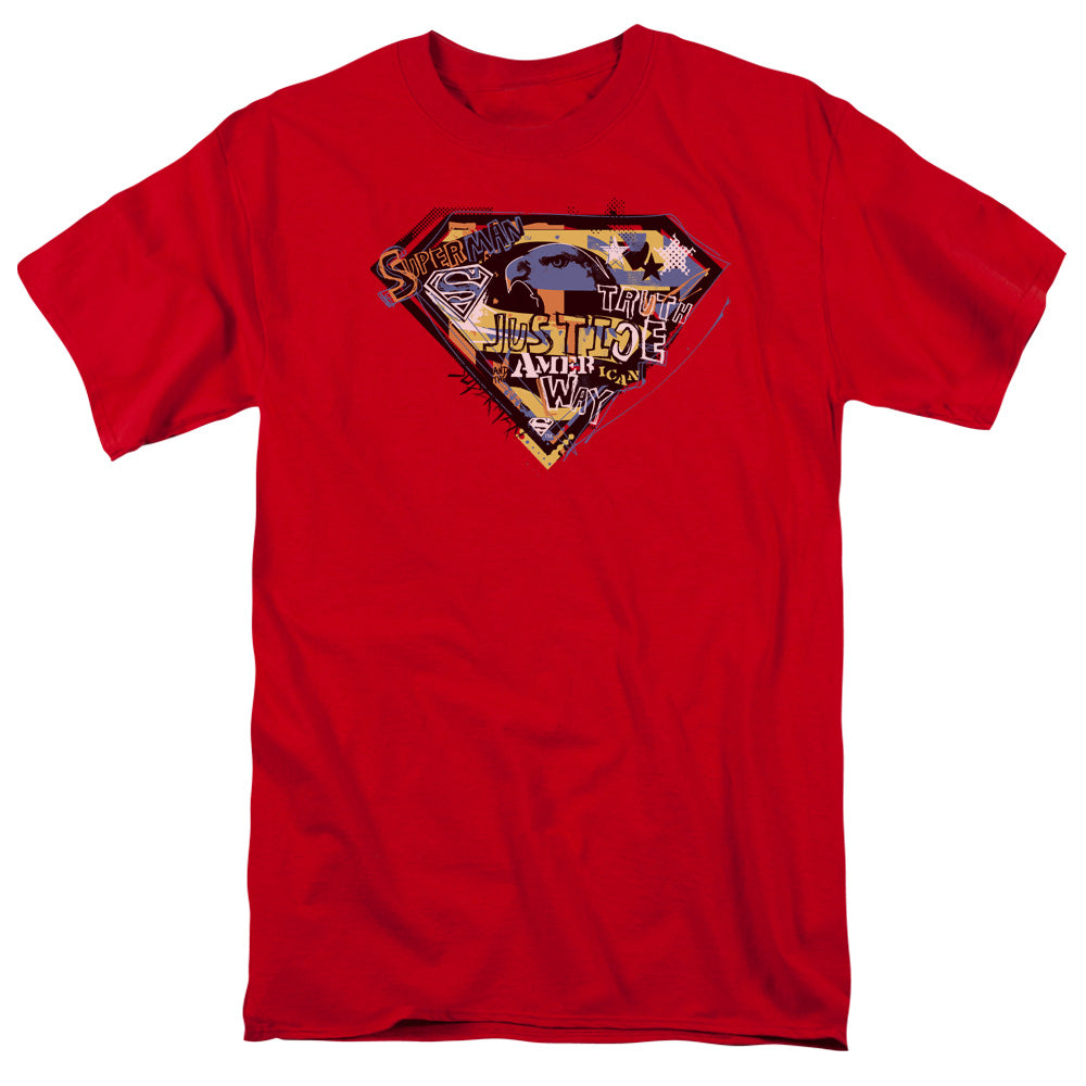 Superman American Way Licensed Adult Unisex T-Shirt Regular Fit Tee SM-3X