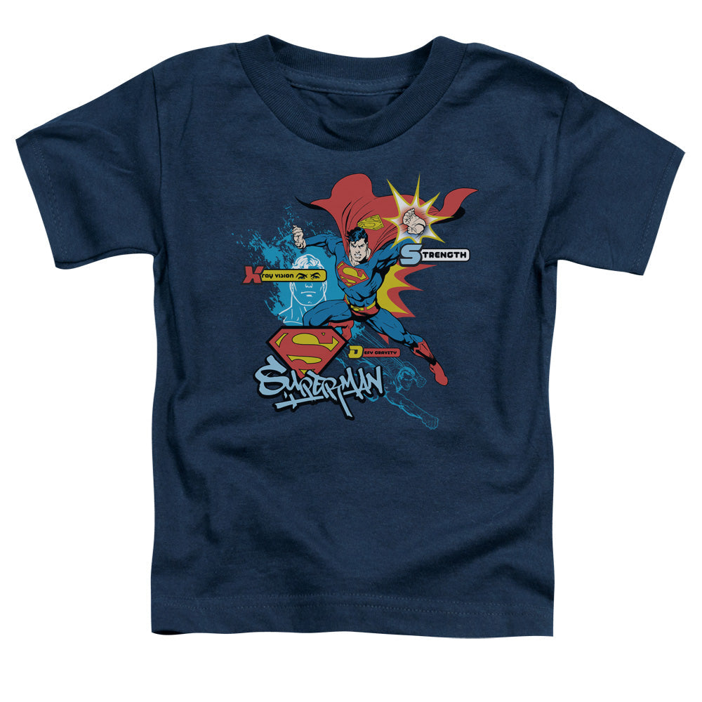 Superman Abilities Licensed Toddler T-Shirt LG