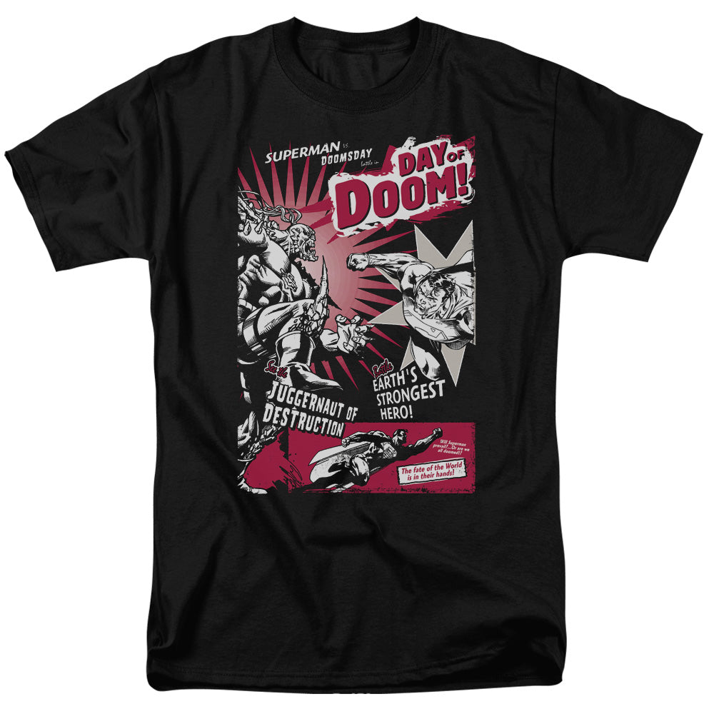 Superman Day Of Doom Licensed Adult Unisex T-Shirt Regular Fit Tee SM-3X
