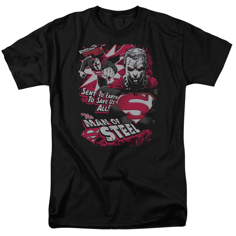 Superman Save Us All Licensed Adult Unisex T-Shirt Regular Fit Tee SM-3X