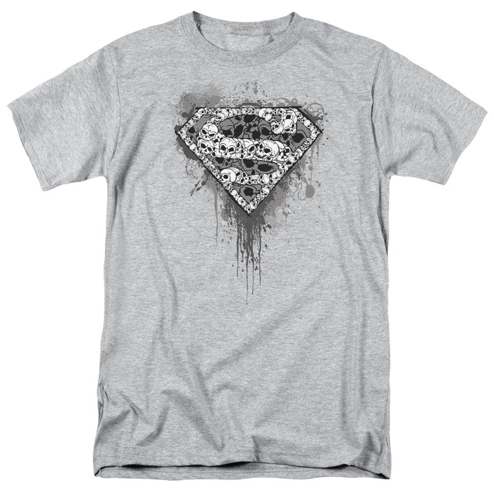 Superman Many Super Skulls Licensed Adult Unisex T-Shirt Regular Fit Tee MD-3X