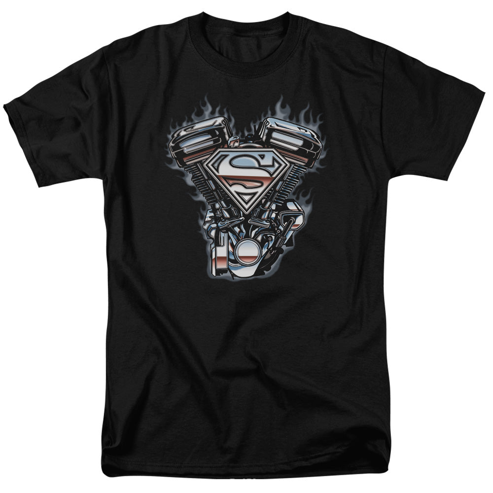 Superman V Twin Logo Licensed Adult Unisex T-Shirt Regular Fit Tee SM-3X
