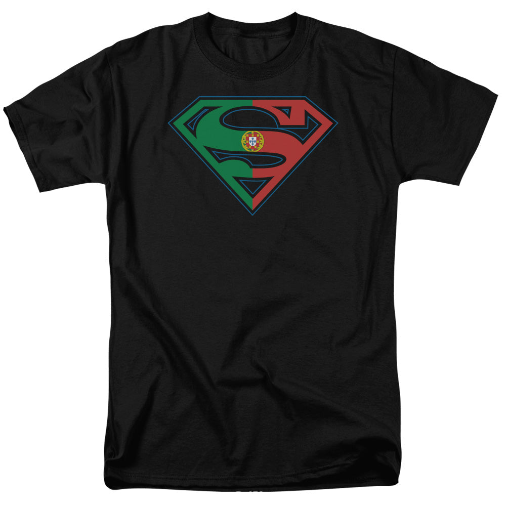 Superman Portugal Shield Licensed Adult Unisex T-Shirt Regular Fit Tee SM-3X