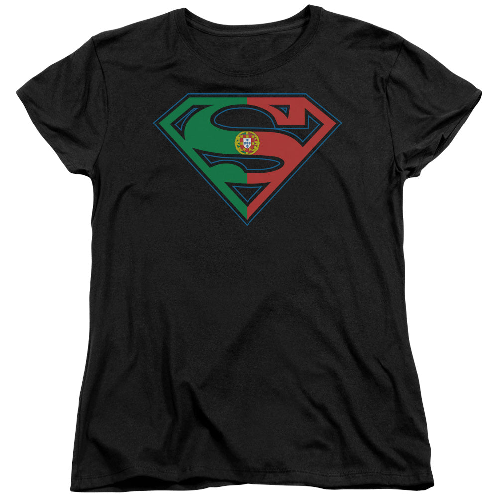 Superman Portugal Shield Licensed Women's T-Shirt Regular Fit SM