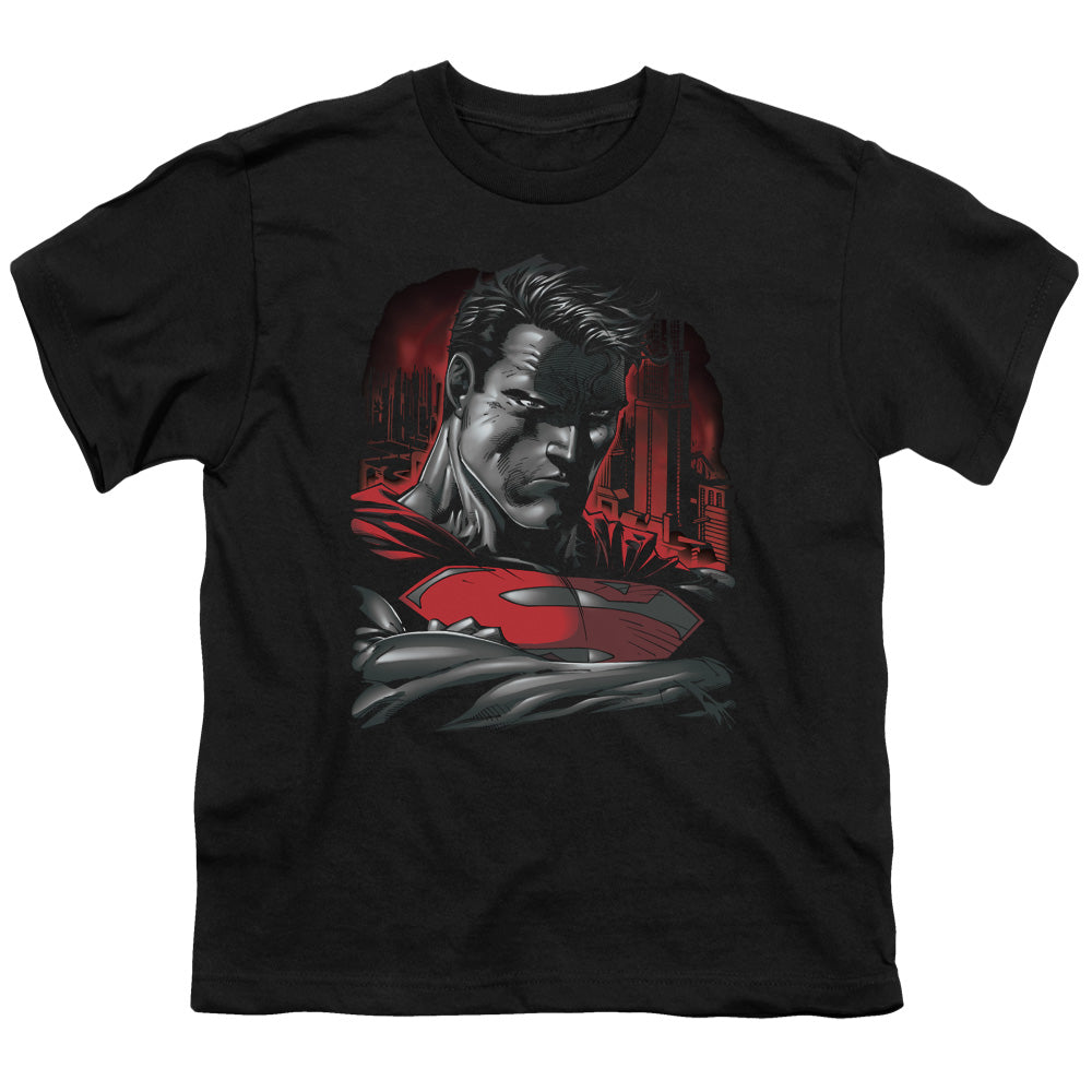 Superman Man Of Steel Licensed Kid's T-Shirt (Ages 4-7) XS-XL