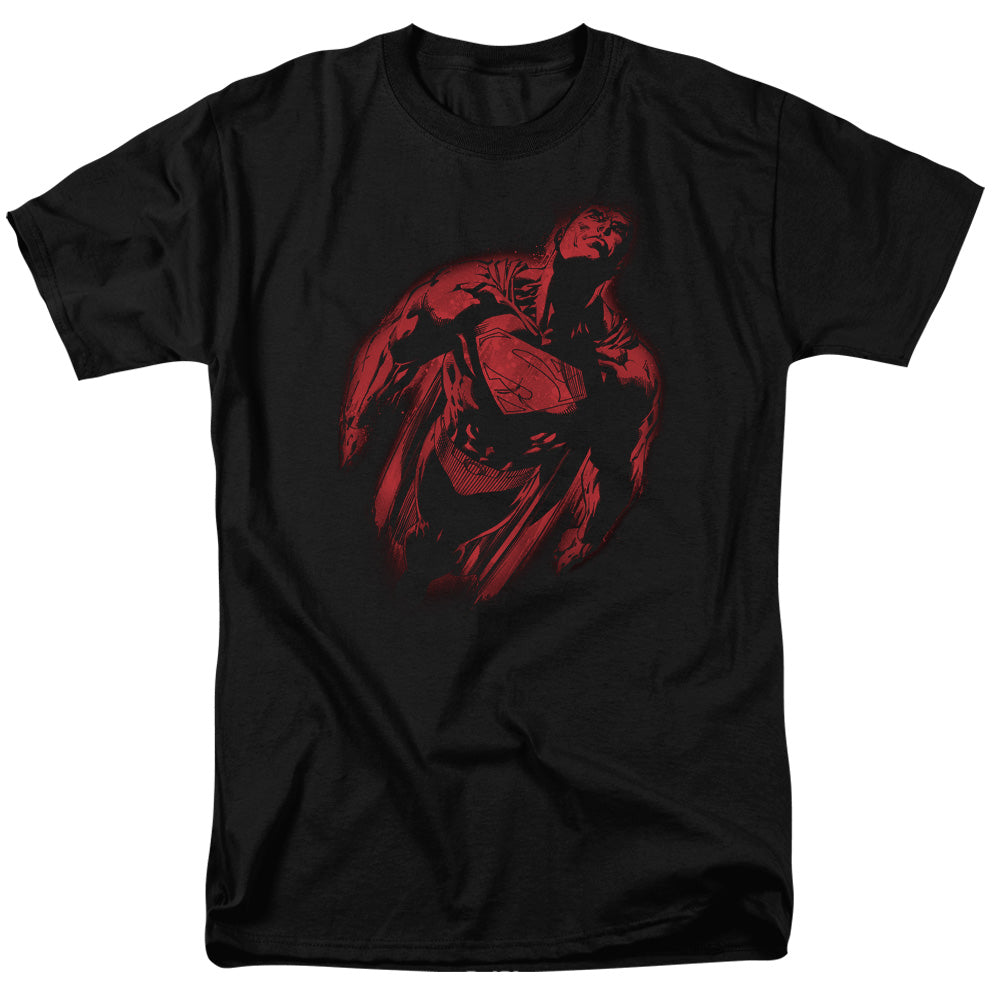 Superman Sprayed Supes Licensed Adult Unisex T-Shirt Regular Fit Tee SM-3X