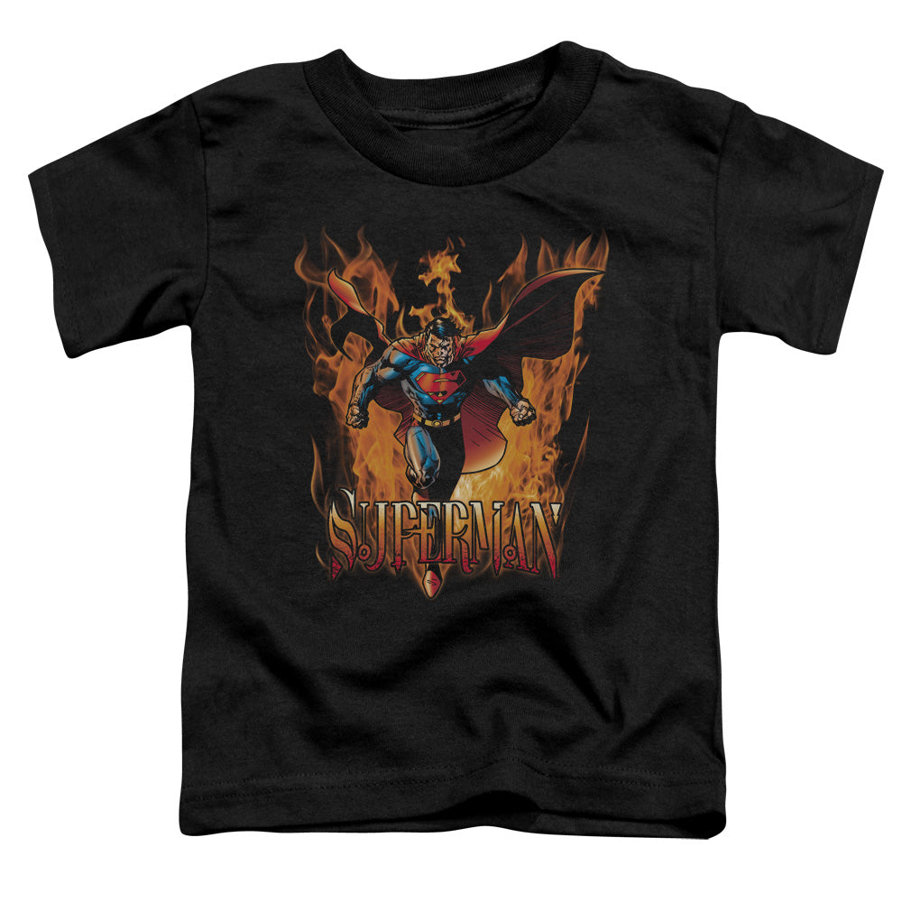 Superman Through The Fire Licensed Toddler T-Shirt SM-LG