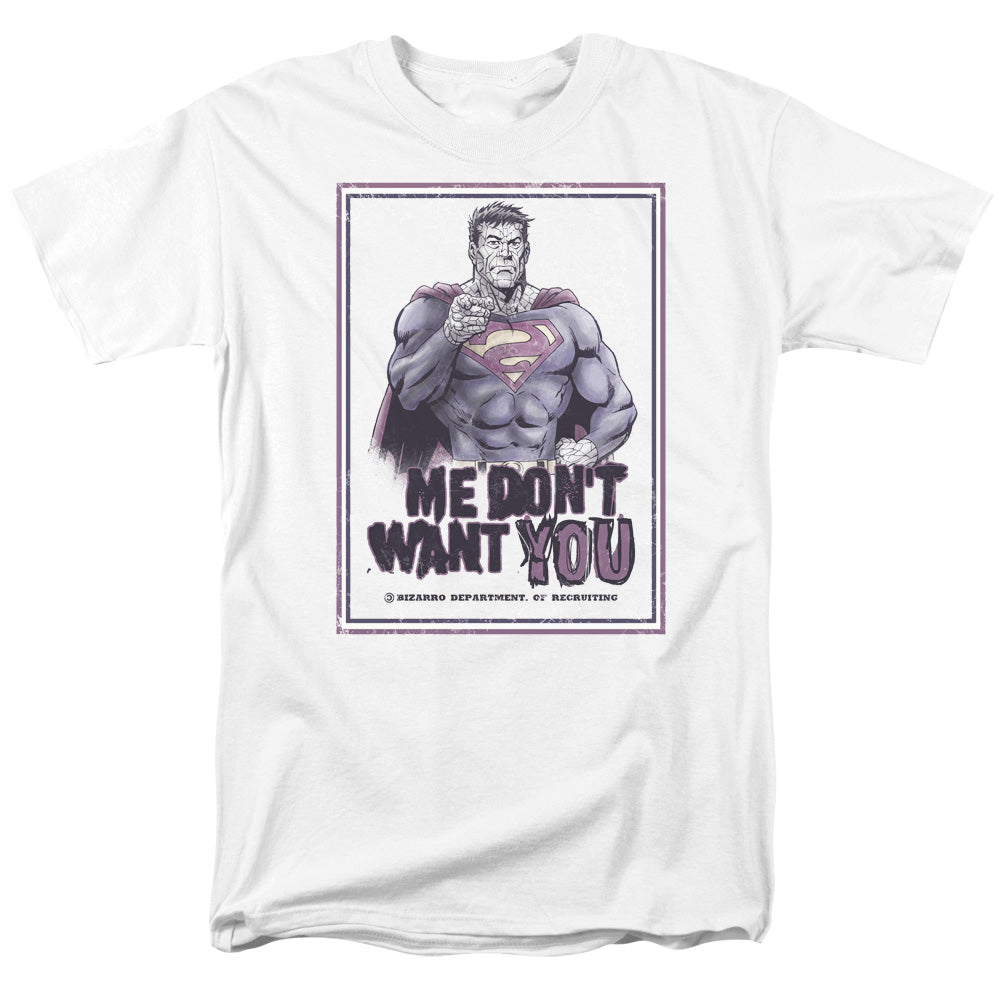 Superman Dont Want You Licensed Adult Unisex T-Shirt Regular Fit Tee SM-3X