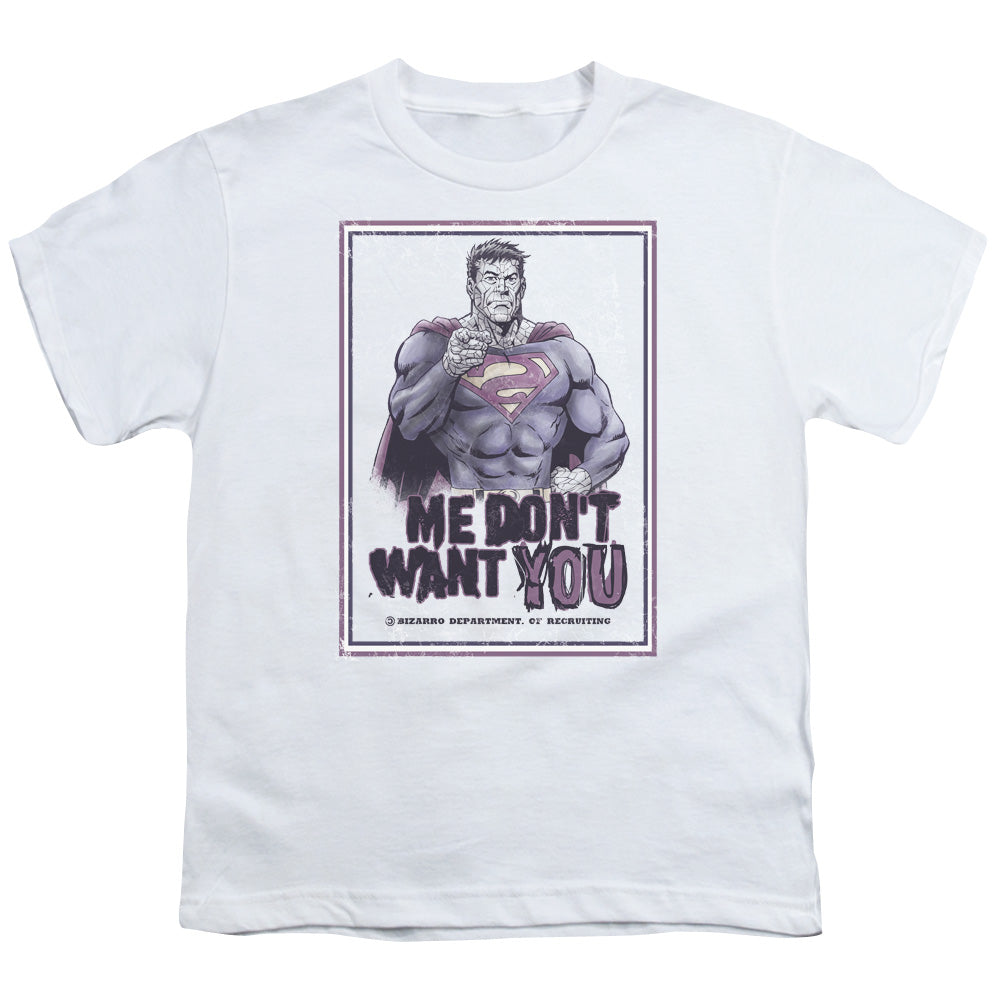 Superman Dont Want You Licensed Kid's T-Shirt (Ages 4-7) SM-LG
