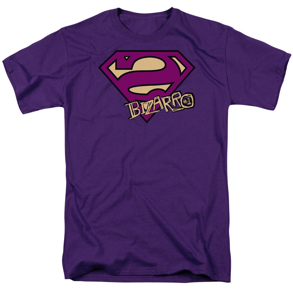 Superman Bizarro Shield Licensed Adult Unisex T-Shirt Regular Fit Tee SM-3X