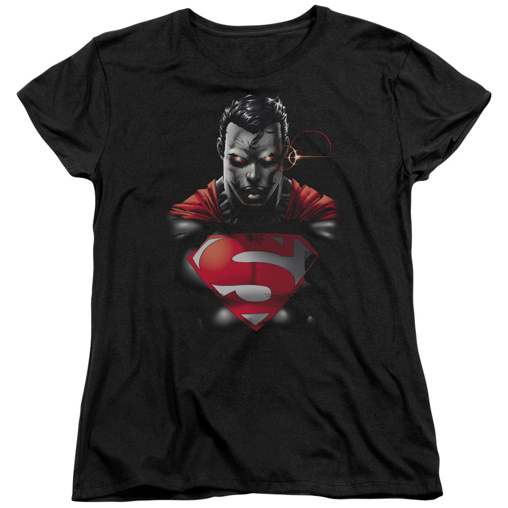 Superman Heat Vision Charged Licensed Women's T-Shirt Regular Fit SM