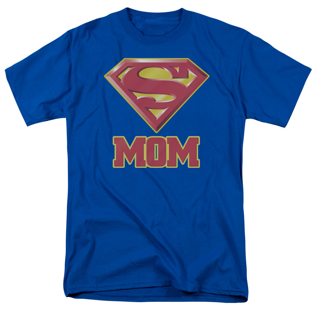 Superman Super Mom Licensed Adult Unisex T-Shirt Regular Fit Tee SM-3X