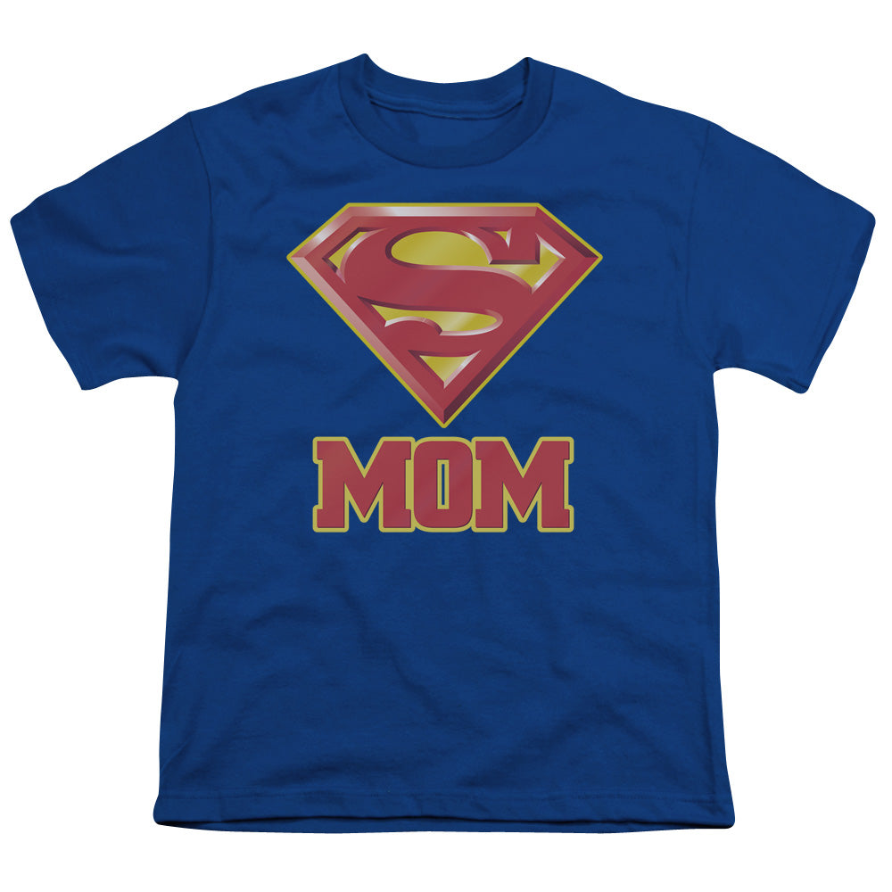 Superman Super Mom Licensed Kid's T-Shirt (Ages 4-7) SM