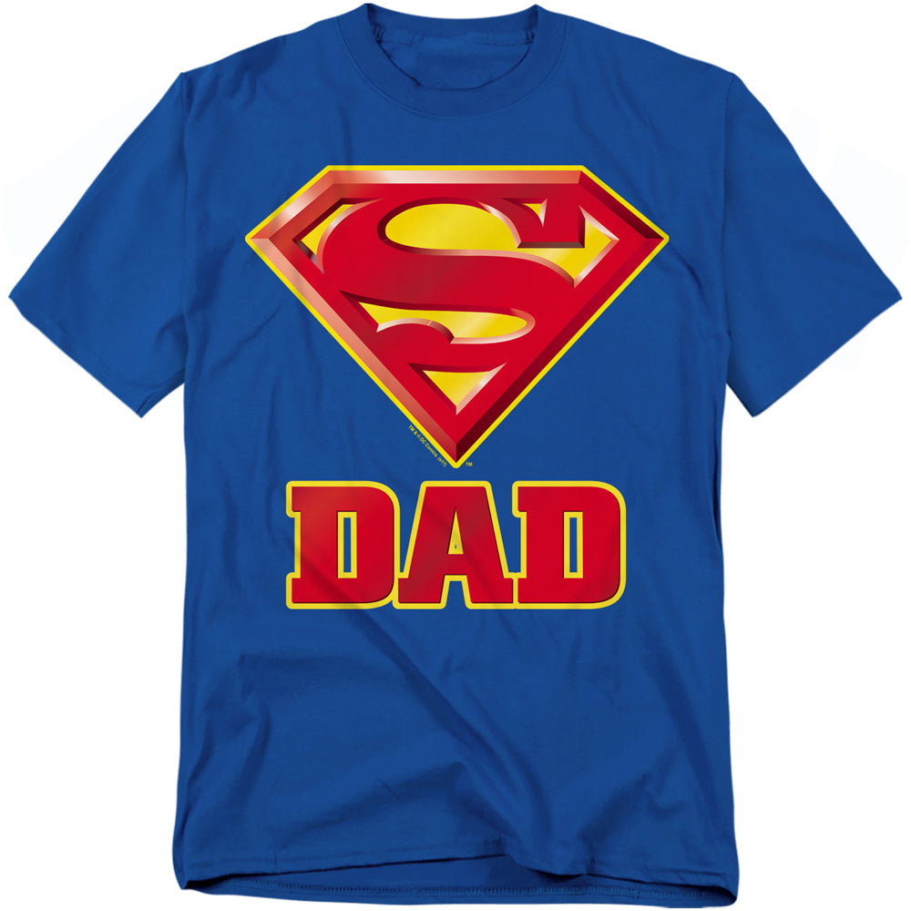 Superman Super Dad Licensed Adult Unisex T-Shirt Regular Fit Tee SM-3X