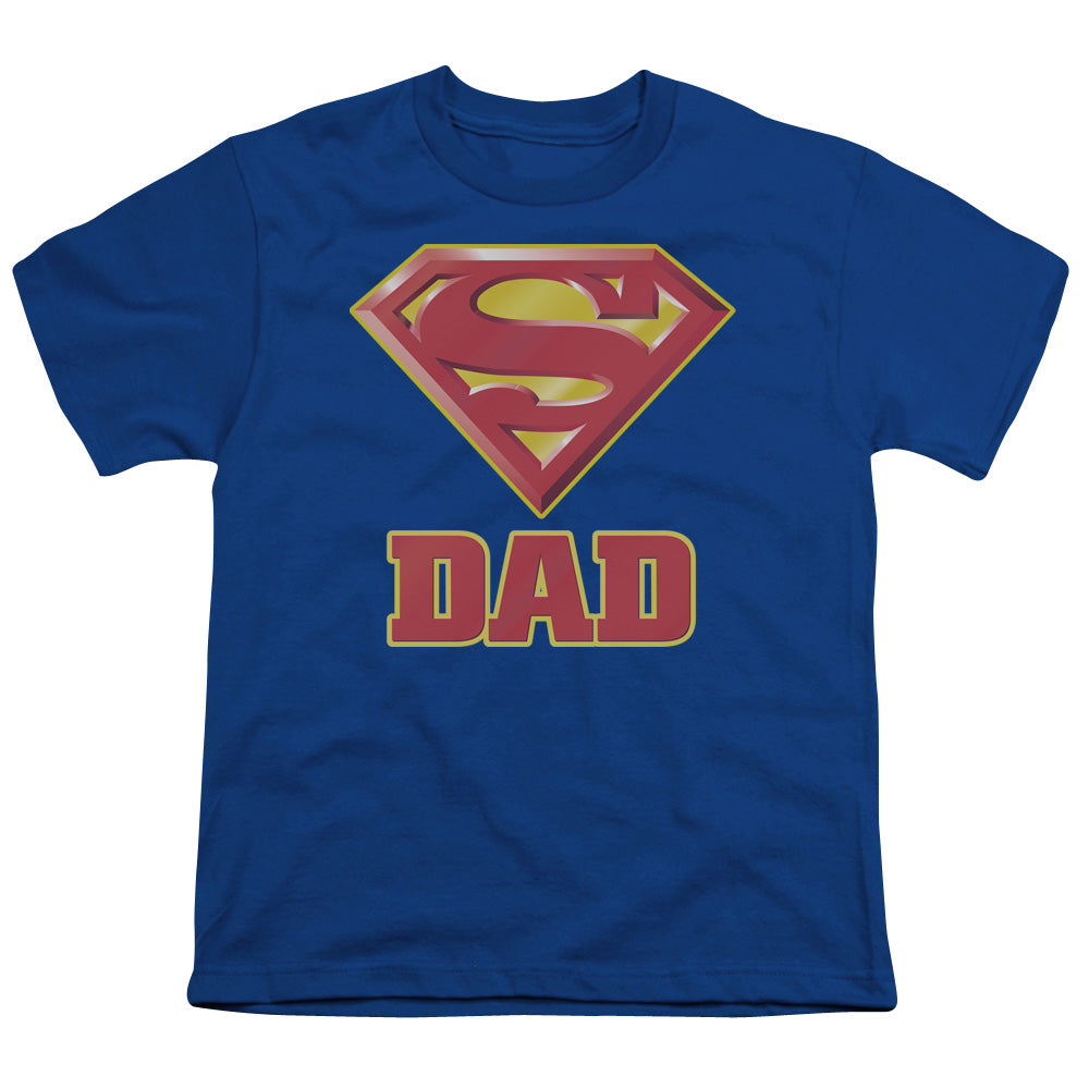 Superman Super Dad Licensed Kid's T-Shirt (Ages 4-7) MD-XL