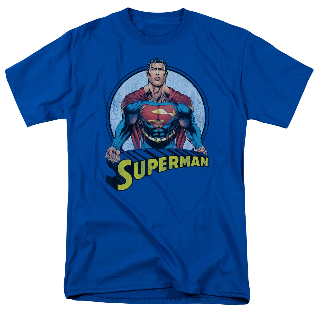 Superman Flying High Again Licensed Adult Unisex T-Shirt Regular Fit Tee SM-3X