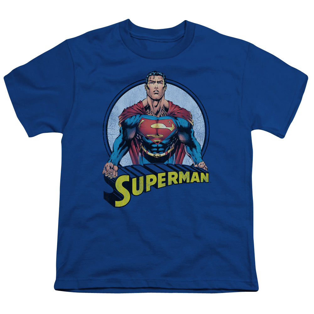 Superman Flying High Again Licensed Kid's T-Shirt (Ages 4-7) XS-MD