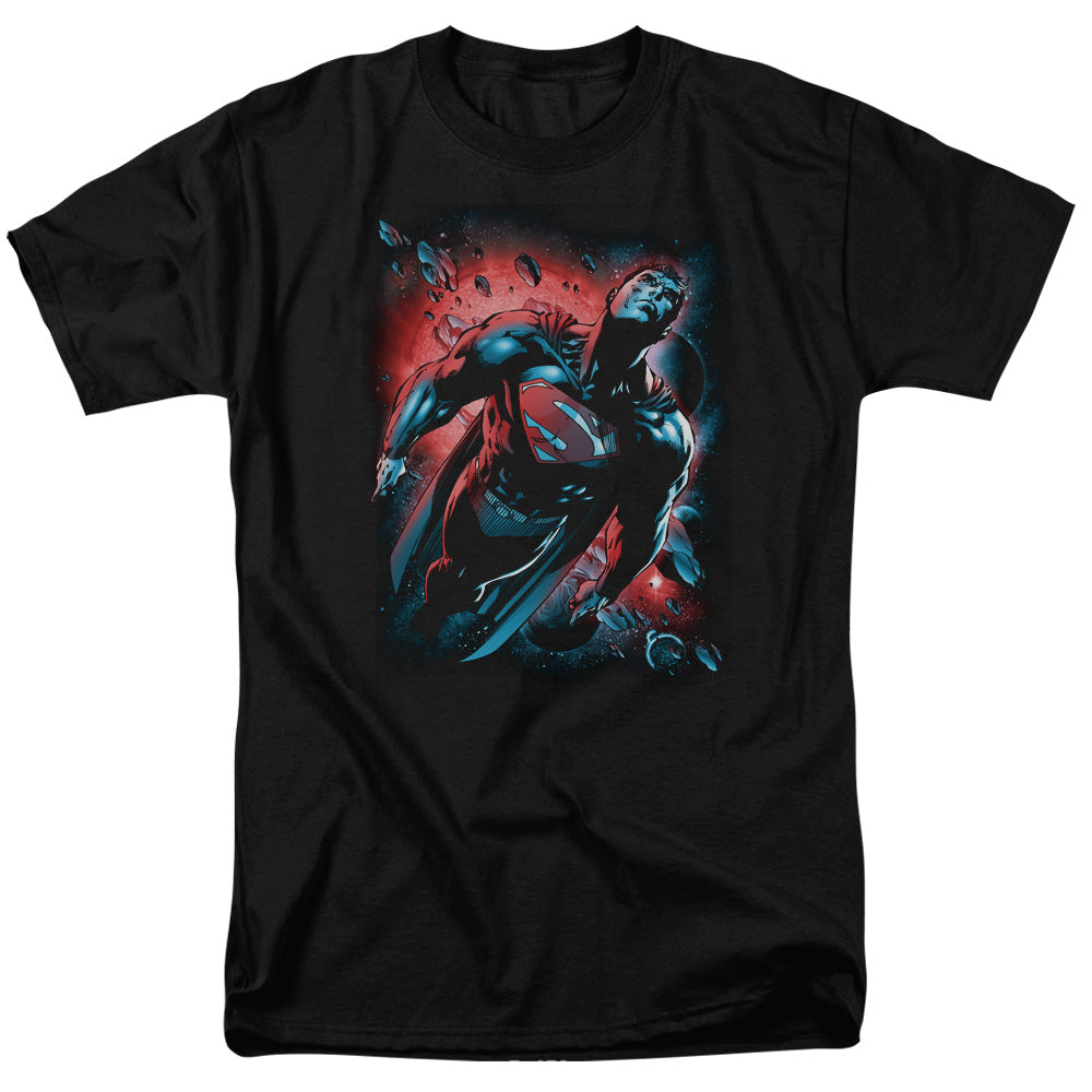 Superman Red Sun Licensed Adult Unisex T-Shirt Regular Fit Tee SM-3X