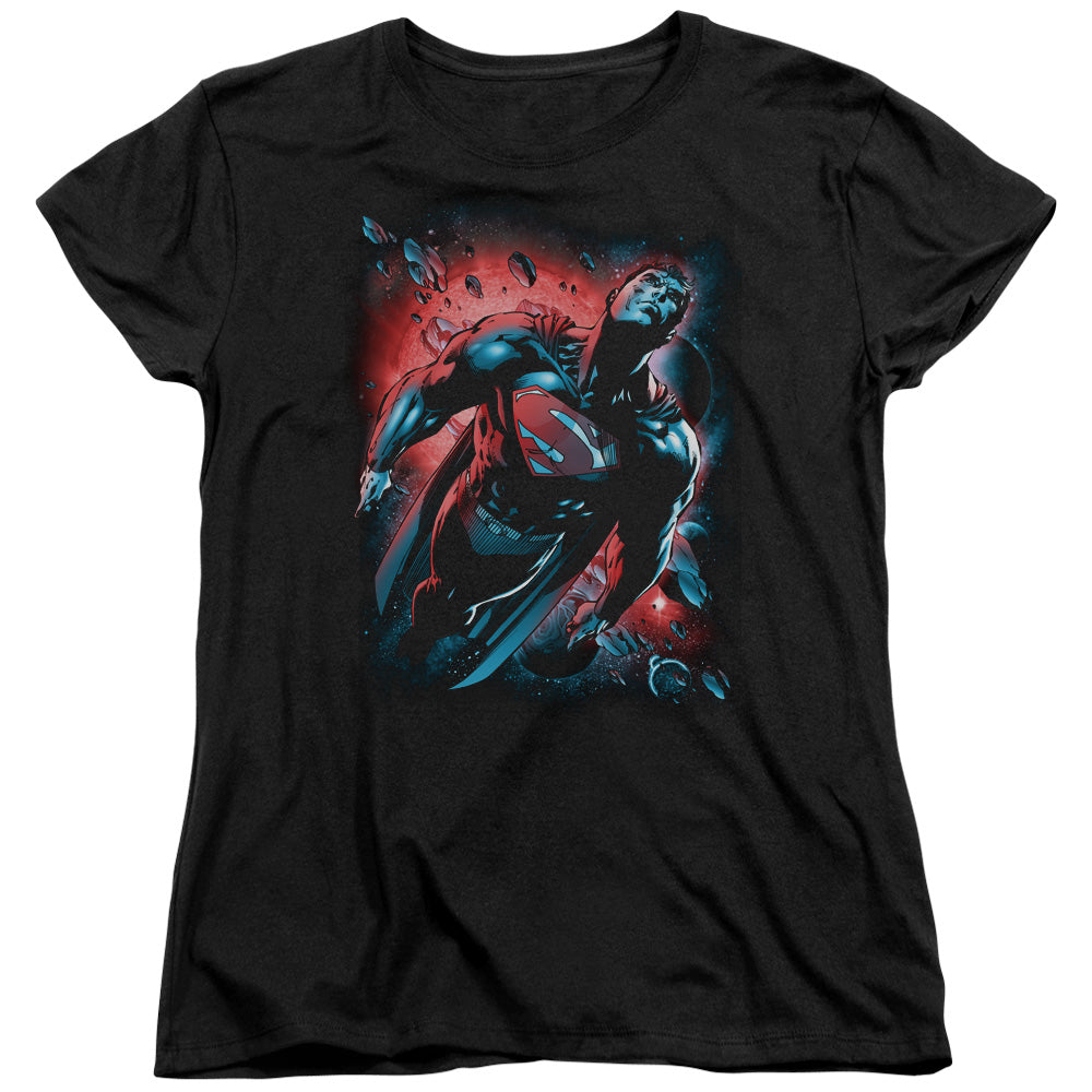 Superman Red Sun Licensed Women's T-Shirt Regular Fit SM-2X