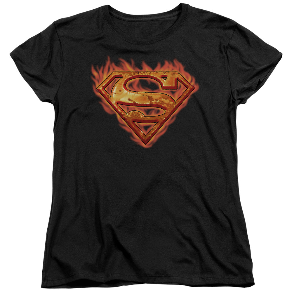 Superman Hot Metal Licensed Women's T-Shirt Regular Fit SM-2X
