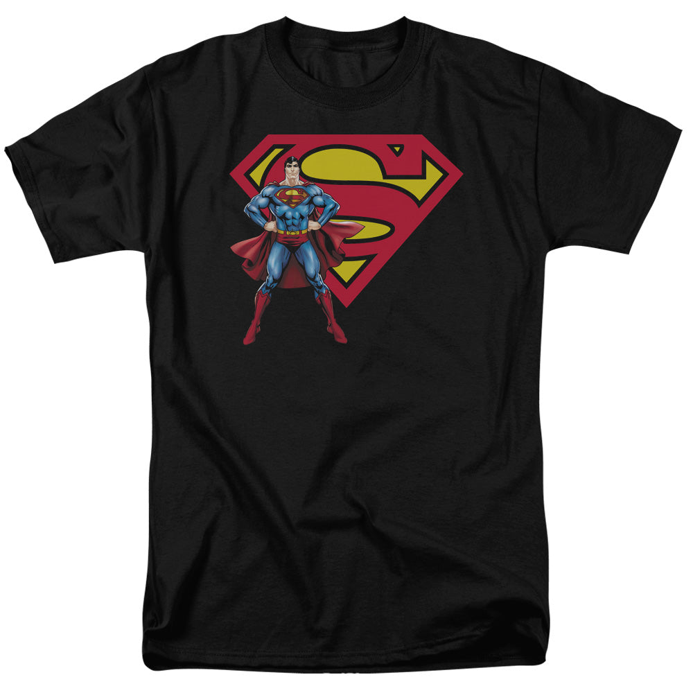 Superman Superman & Logo Licensed Adult Unisex T-Shirt Regular Fit Tee SM-3X