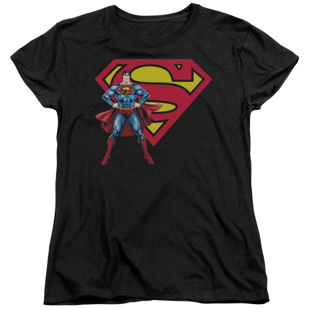 Superman Superman & Logo Licensed Women's T-Shirt Regular Fit SM