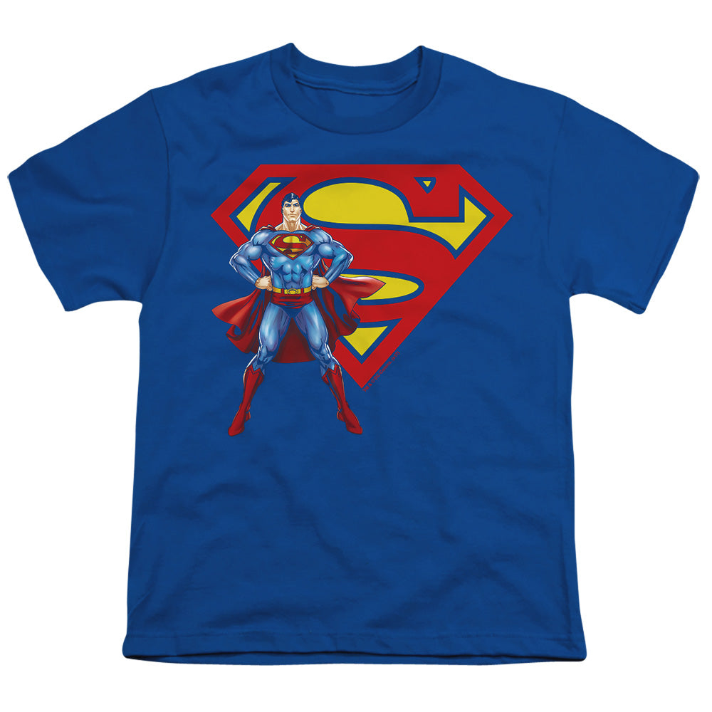 Superman Superman & Logo Licensed Kid's T-Shirt (Ages 4-7) XS-LG