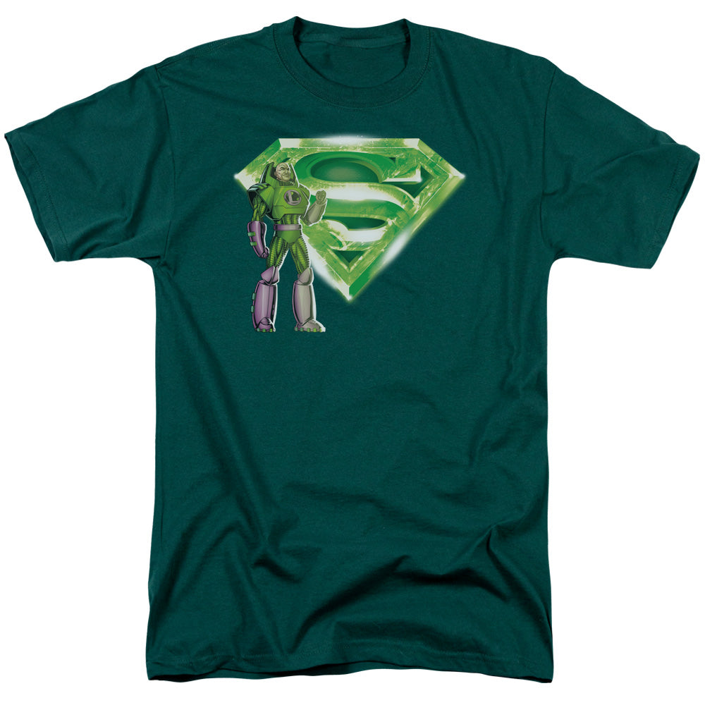 Superman Lex & Kryptonite Logo Licensed Adult Unisex T-Shirt Regular Fit Tee