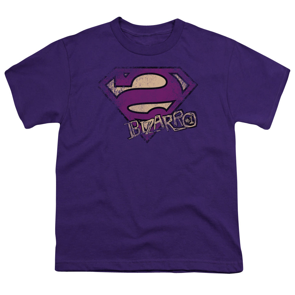 Superman Bizarro Logo Distressed Licensed Kid's T-Shirt (Ages 4-7) SM